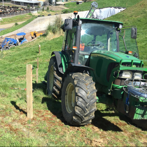 Tractor and Post Rammer