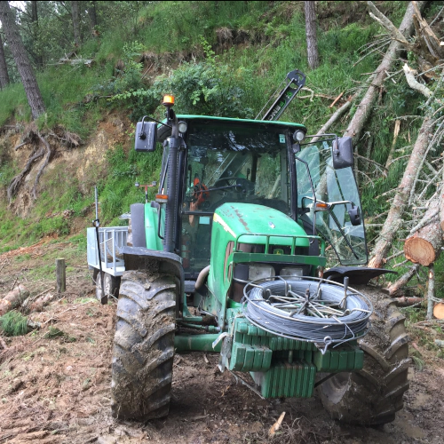 Tractor and Post Rammer