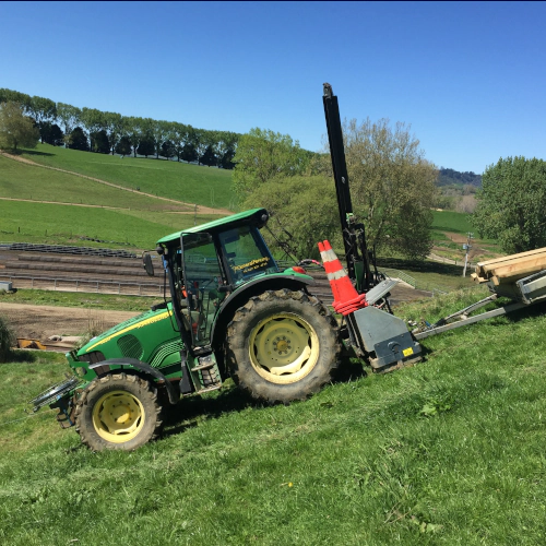 Tractor and Post Rammer
